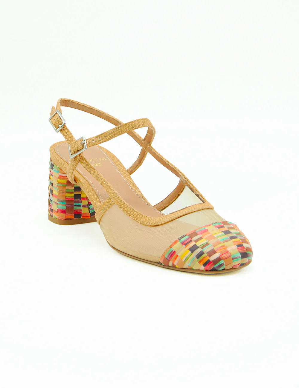 Chantal Décolleté Rafia Multicolor - immagine 6